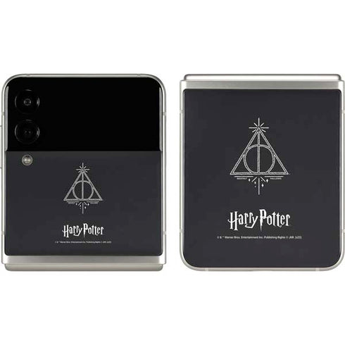 Wizarding Worlds Harry Potter Deathly Hallows Symbol Galaxy Z Flip3 5G Skin